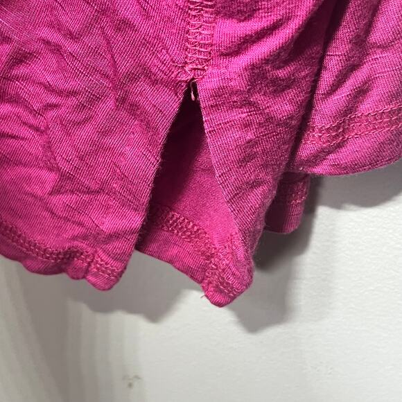 Catherines Tunic Magenta Pink Rayon Knit Button Sleeve Comfy Casual Spring 2X - Picture 4 of 8